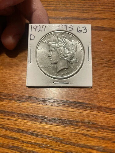 1927-D ピース銀貨