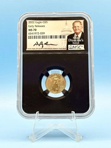 2022年 5ドル金貨 アメリカンイーグル NGC MS70 早期リリース ミントディレクターズシリーズ