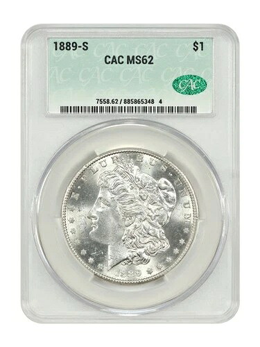 1889-S $1 CACG MS62 - モルガン・ダラー｜WORLD RESOURCE【KING店】