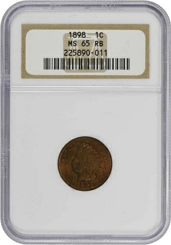 1898年インドセント MS65RB NGC