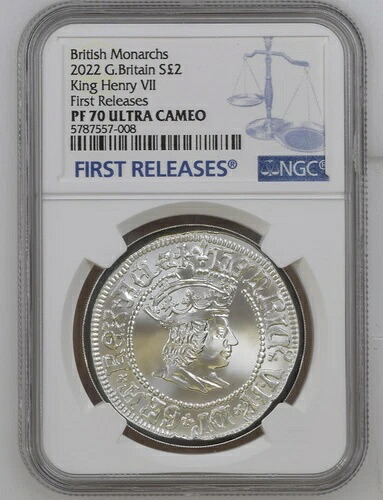 英国君主ヘンリー7世 2022年 1オンス シルバー プルーフ NGC PF70UC FR ボックス＆コート