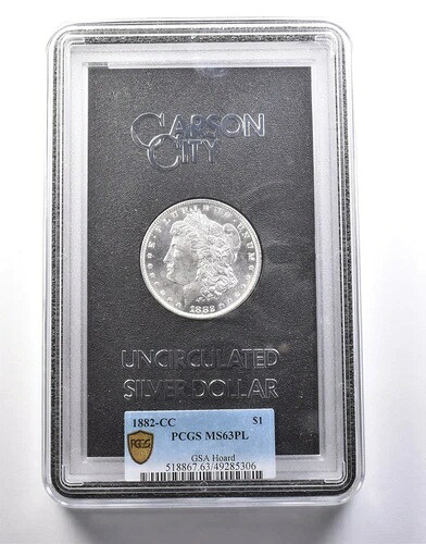 1882年-CC モルガン銀貨 GSA ホード MS63 PL PCGS *9924｜WORLD RESOURCE【KING店】