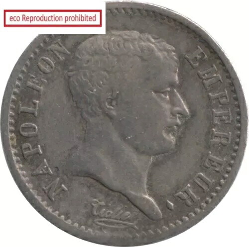 フランス 1/4フラン銀貨（クォートフラン） 1807年（A）ナポレオン1世（1804-1814、1815）
