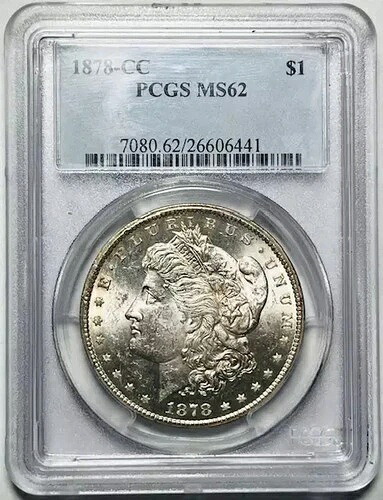 1878年CCモルガン銀貨 PCGS MS-62 カーソンシティ