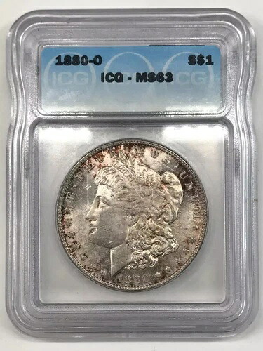 1880 O モルガン銀貨 ICG MS-63
