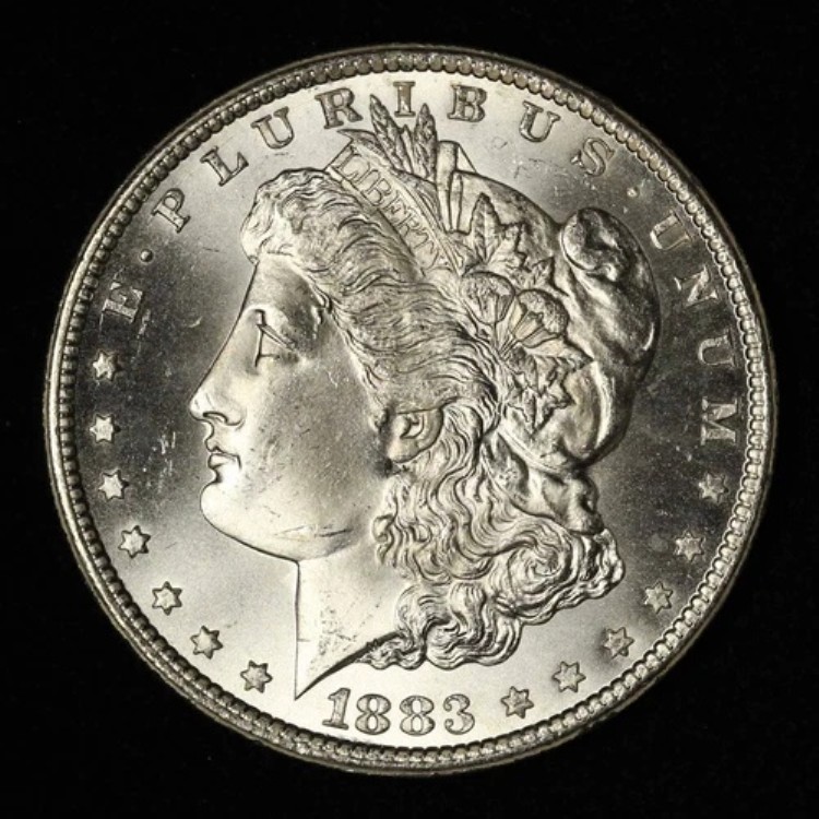 1883-CC カーソンシティ 1ドル モルガン銀貨 - 米国送料無料