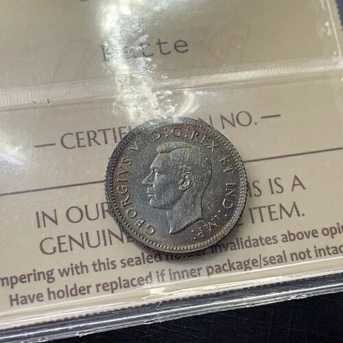 カナダ：1937年 10セントマット見本 ICCS SP-67