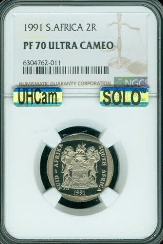 1991年 南アフリカ 2ランド NGC PF70 MAC UHCam SOLO 最高級グレード MAC スポットレス *