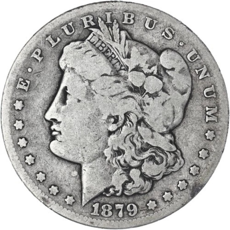 1879年CCモルガン銀貨（良品、FN）写真参照 E710