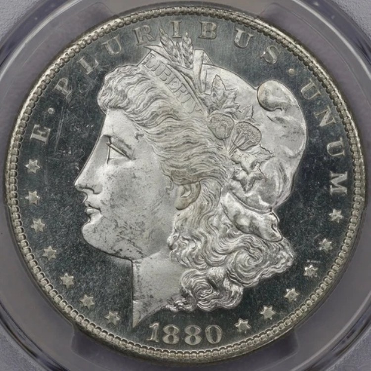 1880-S モルガン銀貨 - PCGS MS 65+ PL