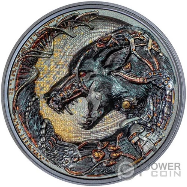 DOG サイボーグ レボリューション 3オンス 銀貨 20ドル パラオ 2023年