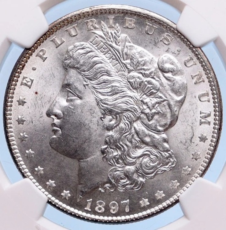 1897年 モーガン シルバードル アメリカ合衆国 コイン NGC MS 63 i57743
