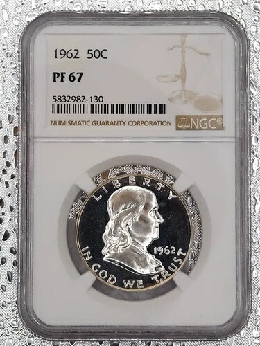 1962-P 50セント フランクリン ハーフダラー NGC PF 67