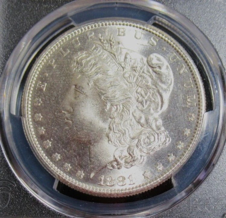 1881-S モルガン銀貨 PCGS MS-66+