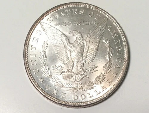 1896年 1ドル モルガン銀貨 宝石 BU 非常に鮮明なディテール 素晴らしい光沢
