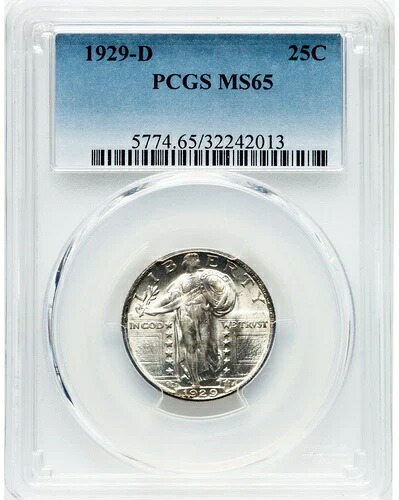 1929-D スタンディングリバティクォーター PCGS MS65 派手なミントラスター 226,600円