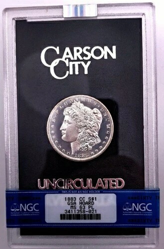 1883-CC モルガン・ダラー GSA ホード S$1 NGC MS63PL/ルックス ディープミラー PQ