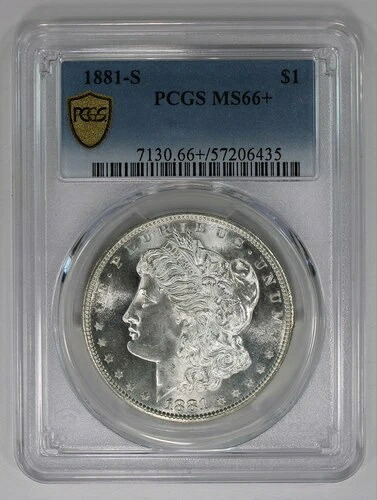 1881-S モルガン・ダラー PCGS MS66+