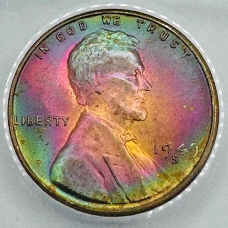 1949-S 1C ANACS MS65RB - リンカーンセント（裏面小麦色） - ??モンスタートナー??