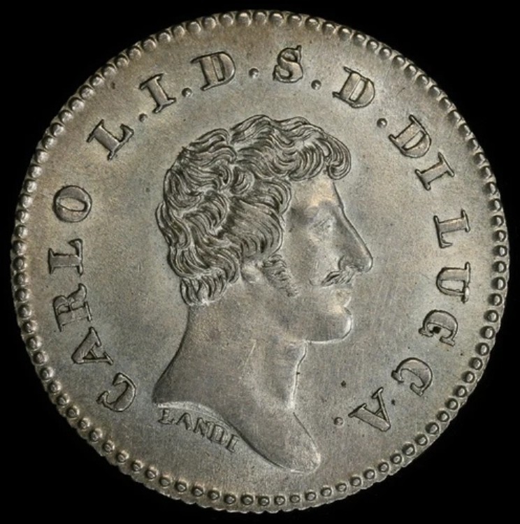 1833年 イタリア ルッカ 10ソル PCGS MS61 C-39 ポップ1 ファイナー｜WORLD RESOURCE【KING店】
