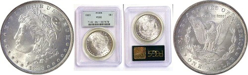 1883年 1ドル モルガン・ダラー PCGS MS-66｜WORLD RESOURCE【KING店】