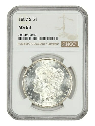 1887-S $1 NGC MS63 - モルガン・ダラー 217,250円
