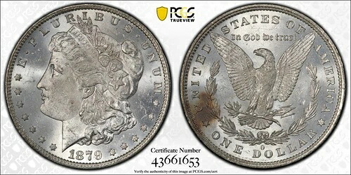 1879-O $1 PCGS MS 63 シルバー モルガン ダラー [1653]