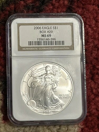 2006 MS 69 NGCグレード アメリカ シルバーイーグル .999 純銀