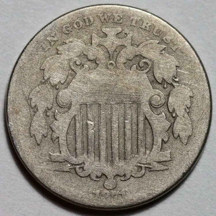 1871年シールドニッケル - 主要日付 - 米国5セント硬貨