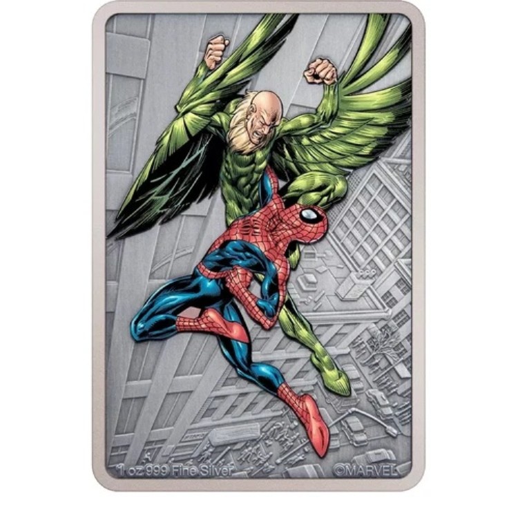 2024年 ニウエ マーベル スパイダーマン ヴィランズ ヴァルチャー 1オンス シルバー プルーフコイン 発行枚数2000枚