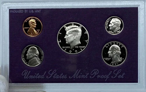 1991年 S アメリカ合衆国公式米国造幣局プルーフコインセット i121225