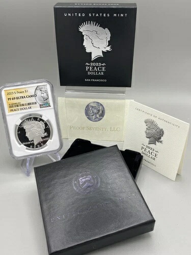 2023年 Sピース銀貨 プルーフ NGC PF69 ウルトラカメオ（OGP付き）