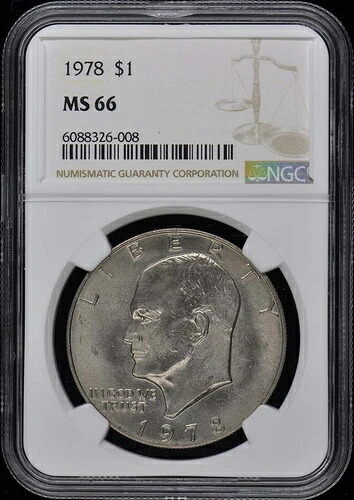 1978年 アイゼンハワー・ダラー 1ドル NGC MS66