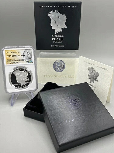 2023年 Sピース銀貨 プルーフ NGC PF69 ウルトラカメオ（OGP付き）