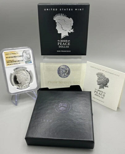 2023年 Sピース銀貨 プルーフ NGC PF69 ウルトラカメオ（OGP付き）