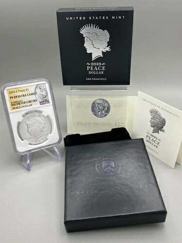 2023年 Sピース銀貨 プルーフ NGC PF69 ウルトラカメオ（OGP付き）