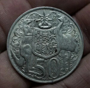 楽天市場】クックアイランド 50セント 1983年 エリザベス女王 外国