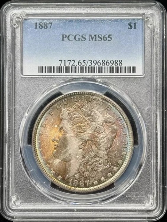 1887年 P モルガン銀貨 PCGS MS-65｜WORLD RESOURCE【KING店】