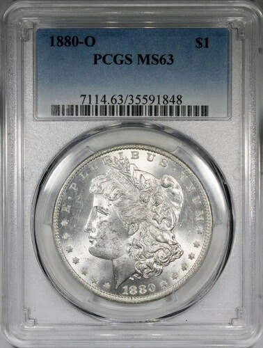 1880-O モルガン・ダラー PCGS MS63 派手な光沢 ゴージャス PQ+