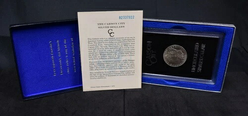 1883-CC モルガン・ダラー - GSA ハードパック ナンバー入り CoA - V Ch BU (#59907-L)