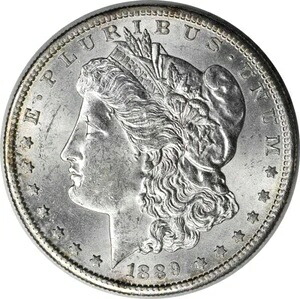 1889-S モルガン銀貨 チョイス BU 未認定 #212|WORLD RESOURCE【KING店】