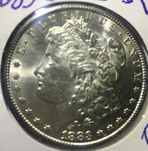 1883-CC 1ドルモルガン銀貨 キーデート カーソンシティ - BU 良質本物 237,050円