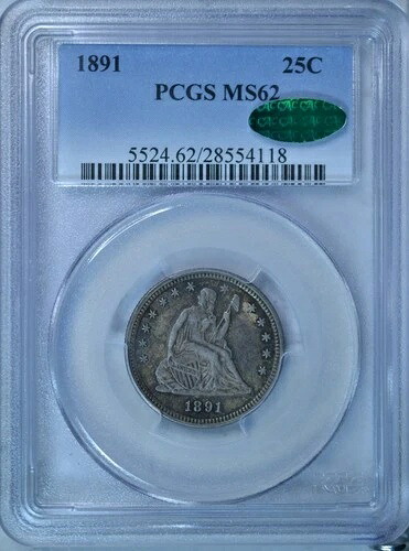 1891年 座像、PCGS MS62 CAC｜WORLD RESOURCE【KING店】