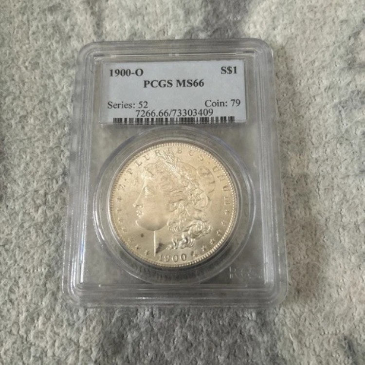 1900年 O モルガン銀貨 PCGS MS 66