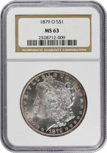 1879-O モルガン銀貨 MS63 NGC