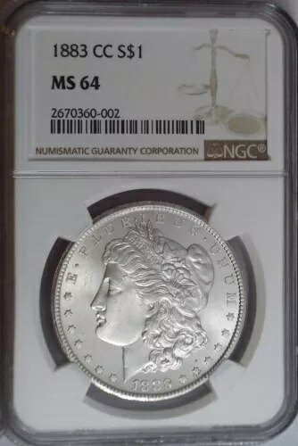 1883-CC モーガン MS64