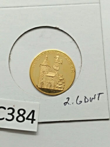 bb6 24C384 ゴールド 9 ノイシュタット A.D. アイシュ 素敵な金貨 プルーフのような 237,050円