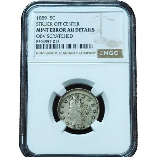 1889 リバティ ニッケル ブロードストラック エラー AU NGC - 希少発行品!｜WORLD RESOURCE【KING店】