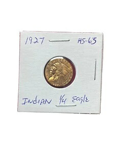 1927年 2.50ドル インディアンヘッド ゴールド クォーターイーグル