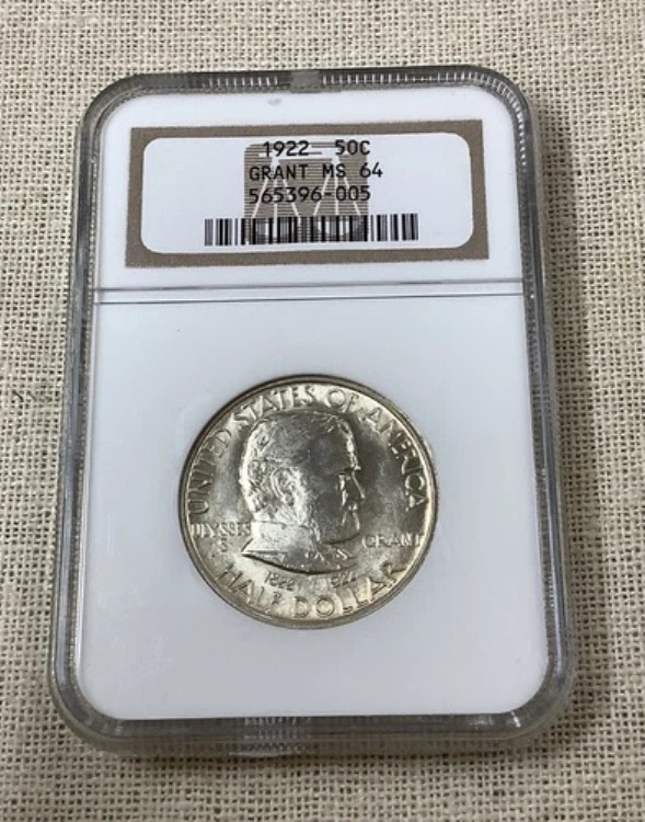1922年 グラント銀貨 ハーフドル NGC MS 64 米国コイン
